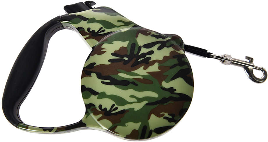Guia Retrátil Camuflada para Cães até 20Kg - 5 Metros
