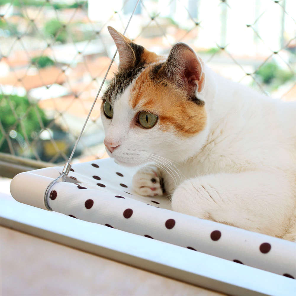 Cama de Janela Gatton Catbed Polka para Gatos - Tam. King