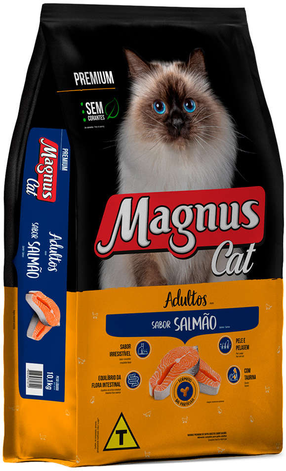 Ração Seca Magnus Cat Salmão para Gatos Adultos - 2,5Kg