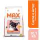 Ração Seca Max Carne e Arroz para Cães Filhotes de Porte Pequeno
