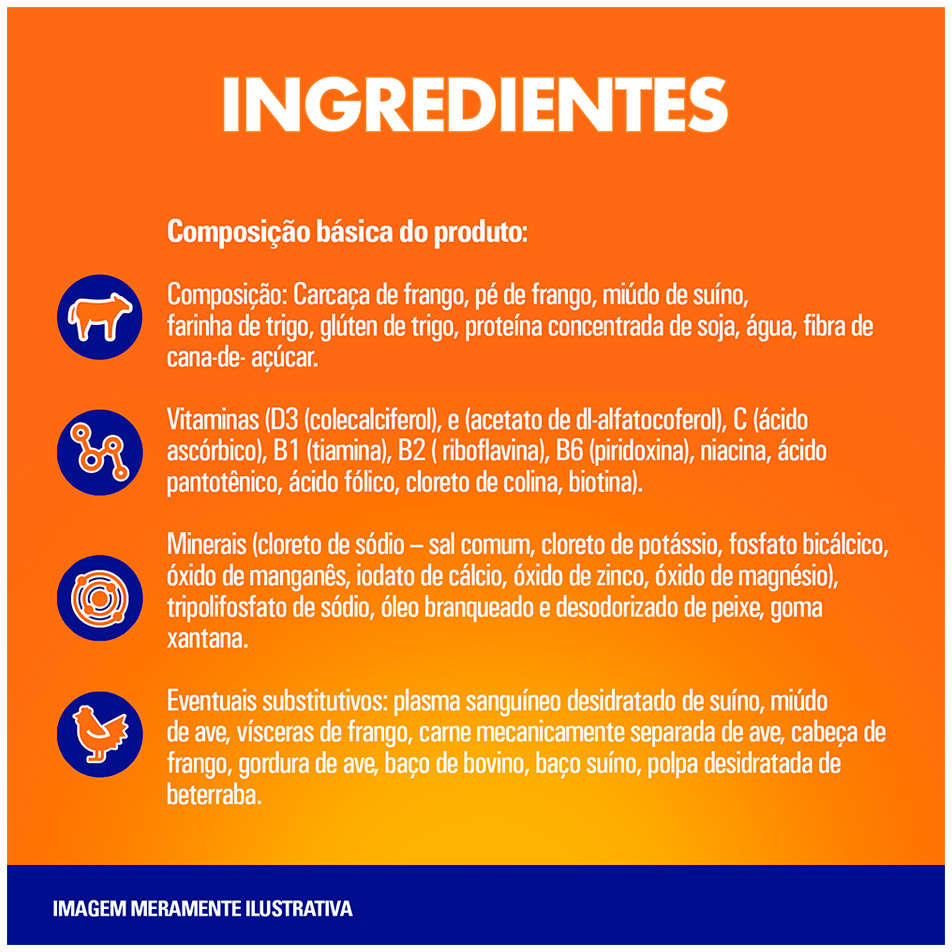 Ração Úmida Champ Sachê Sabor Caseiro Frango para Cães Filhotes - 85 g