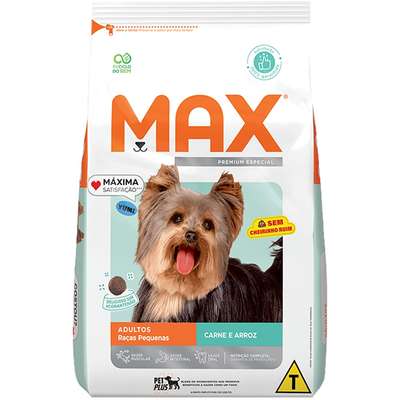 Ração Seca Max Carne e Arroz para Cães de Porte Pequeno