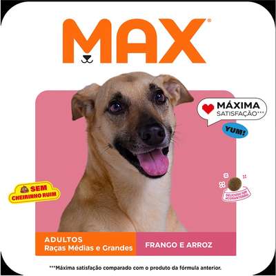 Ração Seca Max Frango e Arroz para Cães de Porte Médio e Grande