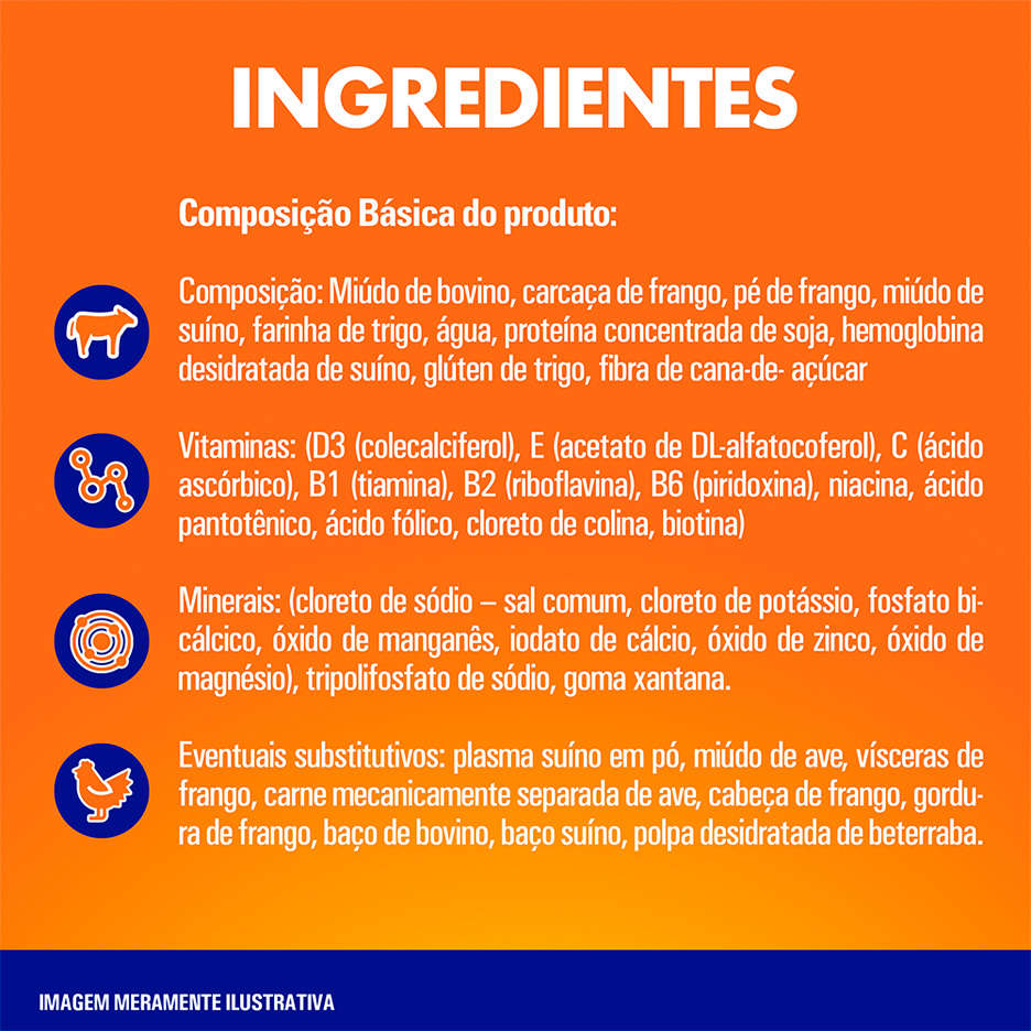 Ração Úmida Champ Sachê Sabor Caseiro Carne para Cães Adultos - 85 g