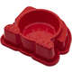 Comedouro Pet Injet Dog Face Vermelho - 600 mL