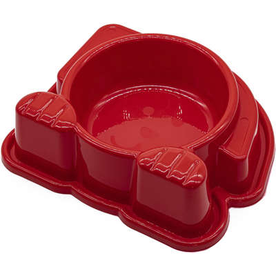 Comedouro Pet Injet Dog Face Vermelho - 600 mL