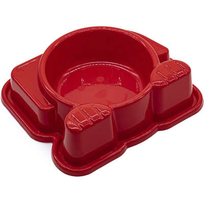 Comedouro Pet Injet Dog Face Vermelho - 600 mL