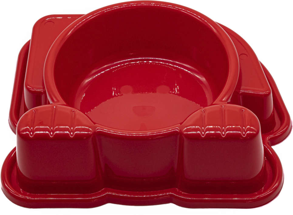 Comedouro Pet Injet Dog Face - Vermelho
