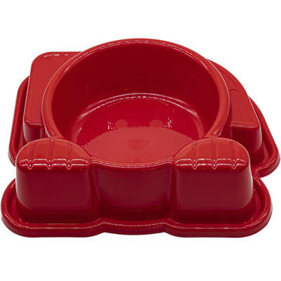 Comedouro Pet Injet Dog Face Vermelho - 600 mL