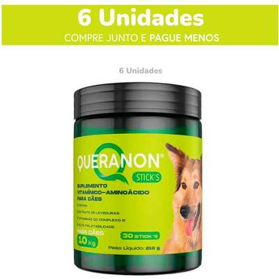 Suplemento Vitamínico Aminoácido Avert Queranon Stick's para Cães