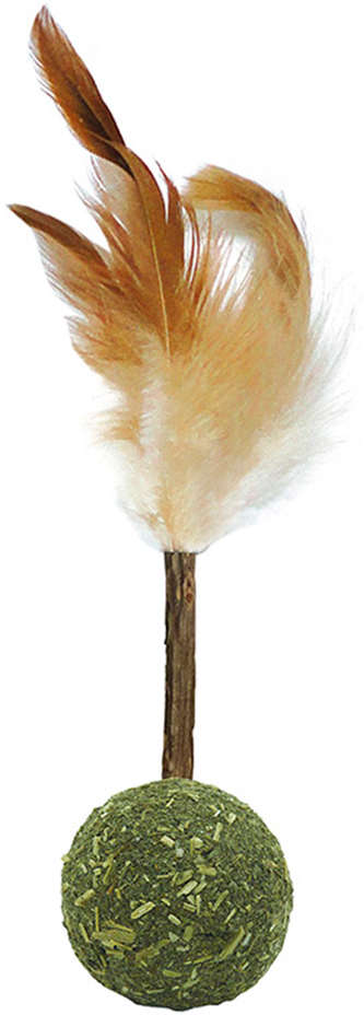 Brinquedo Cone Matatabi com Stick e Pena para Gatos - Tam. Único