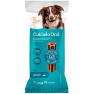 Petisco Papaya Pets Cuidado Oral para Cães Adultos Porte Médio Sabor Frango - 70g