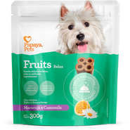Petisco Papaya Pets Fruits Relax para Cães Adultos Sabor Maracujá - 300g