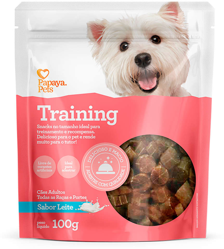 Petisco Papaya Pets para Cães Adultos Sabor Leite - 100g