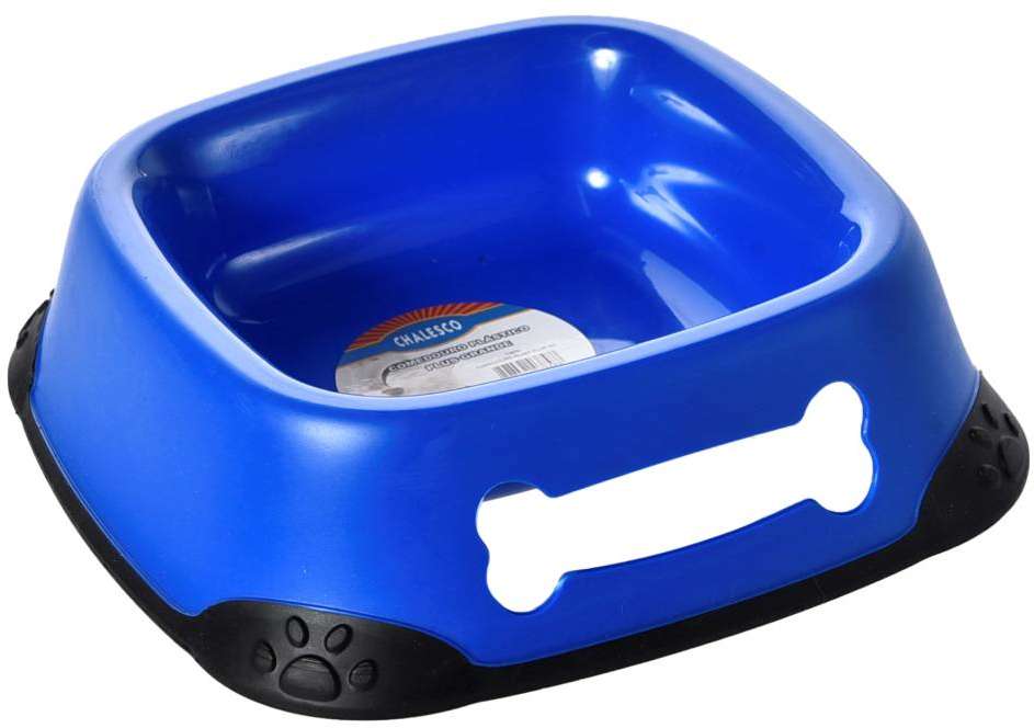 Comedouro Plástico Azul para Cães - Tam. M
