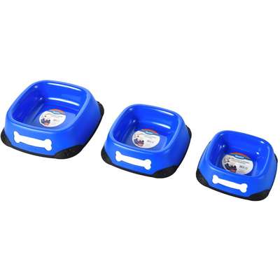 Comedouro Plástico Azul para Cães