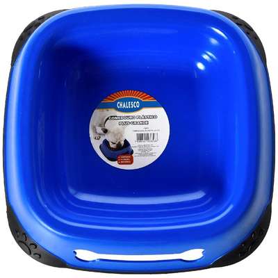 Comedouro Plástico Azul para Cães