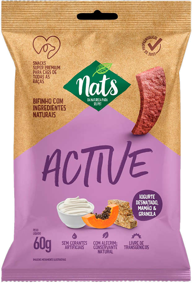 Bifinho Nats NatDigest para Cães Sabor Carne - 60g