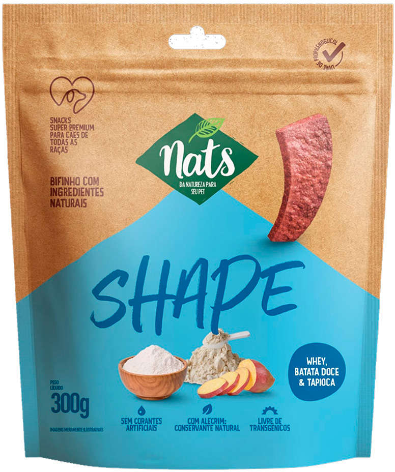 Bifinho Nats NatShape para Cães Sabor Carne - 300g