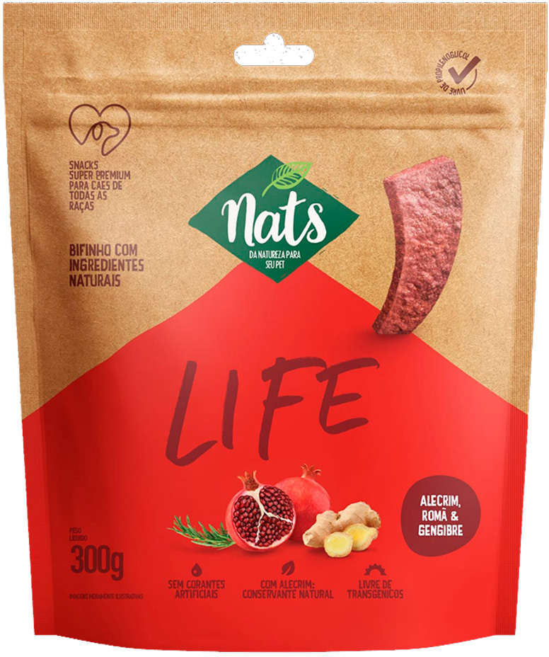 Bifinho Nats NatLife para Cães Sabor Carne - 300g