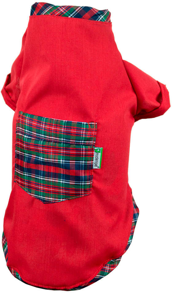 Camiseta com Bolso ModernPet Festa Junina Vermelho - Tam. EG