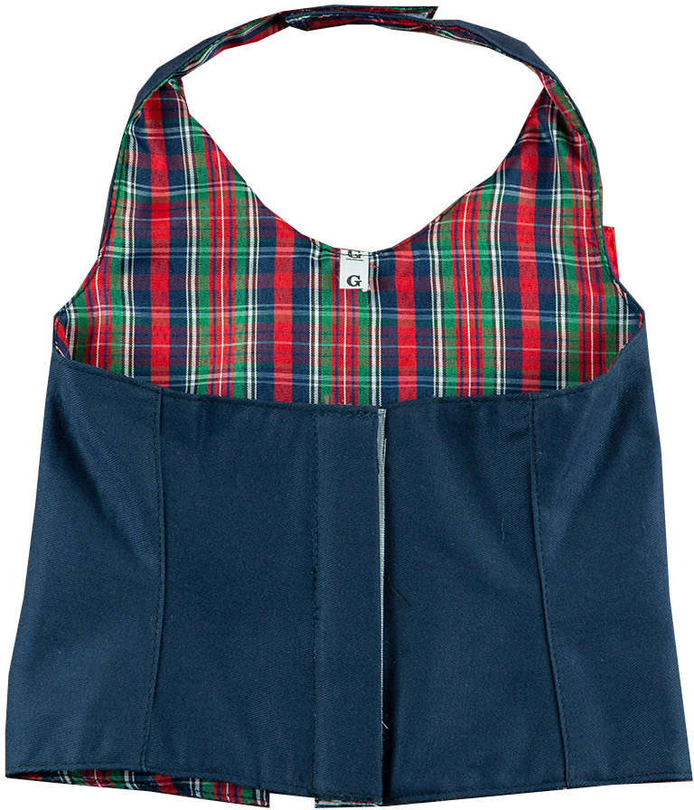 Colete com Bolso e Gola ModernPet Festa Junina Jeans - Tam. EG
