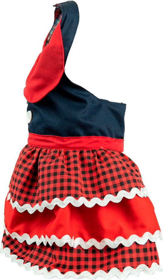 Vestido ModernPet Festa Junina Jeans - Tam. EG