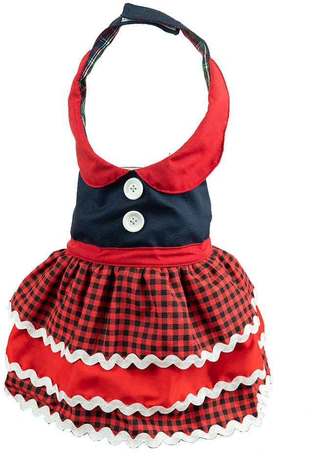 Vestido ModernPet Festa Junina Jeans - Tam. EG
