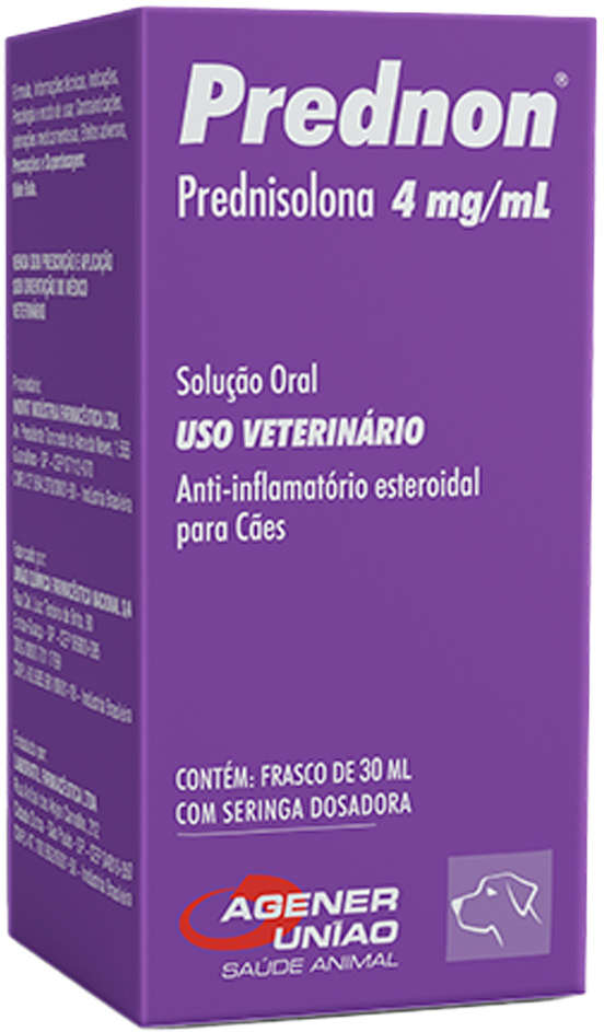 Anti-inflamatório Agener União Prednon Prednisolona para Cães - 30 mL