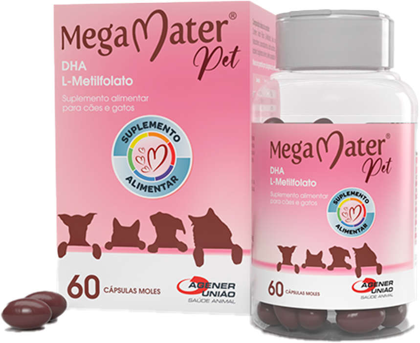Suplemento Alimentar Agener União Mega Mater Pet - 60 Cápsulas