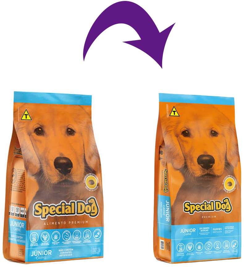 Ração Special Dog Júnior Premium Carne para Cães Filhotes - 15Kg