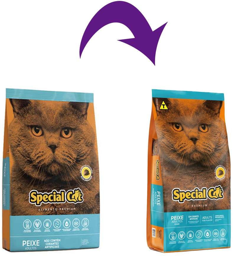Ração Special Cat Premium Peixe para Gatos Adultos - 10,1Kg