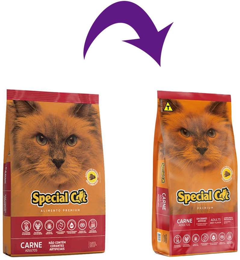 Ração Special Cat Premium Carne para Gatos Adultos - 20Kg