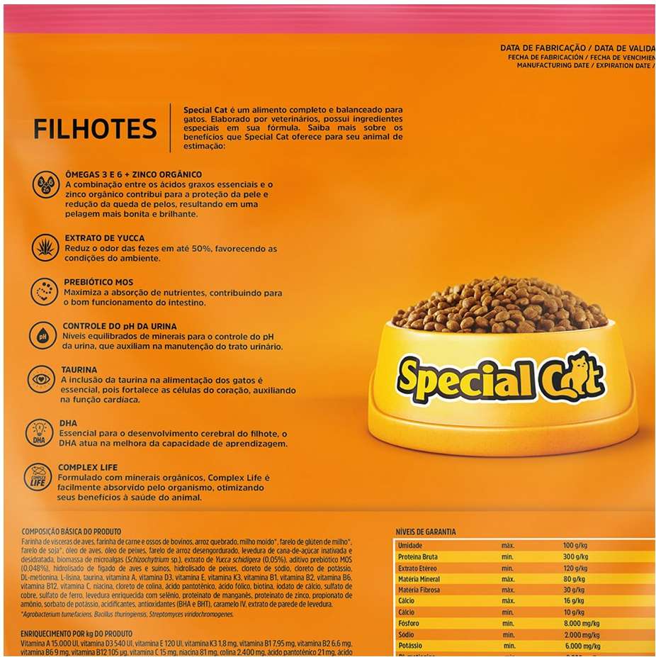 Ração Special Cat Premium para Gatos Filhotes - 3Kg