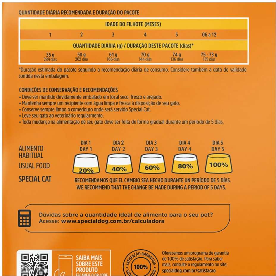 Ração Special Cat Premium para Gatos Filhotes - 3Kg