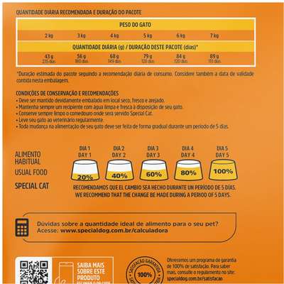 Ração Special Cat Premium para Gatos Adultos Castrados