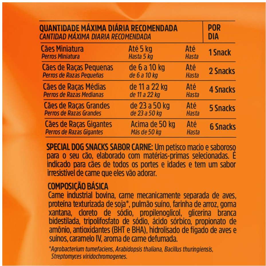 Petisco Special Dog Snacks para Cães Sabor Carne - 60g