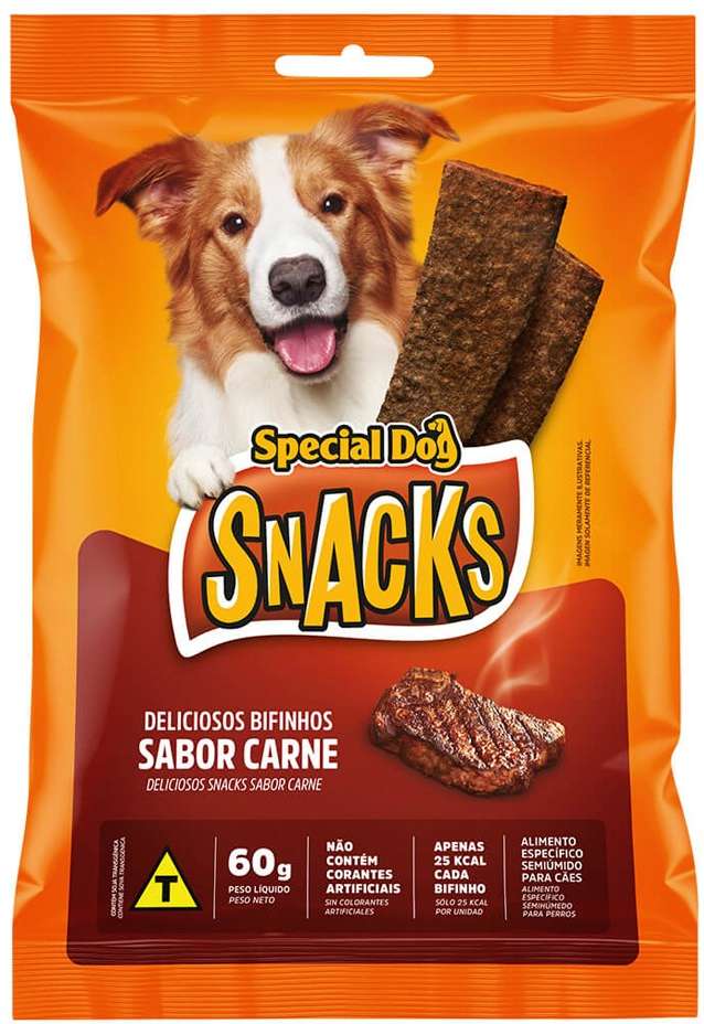 Petisco Special Dog Snacks para Cães Sabor Carne - 60g