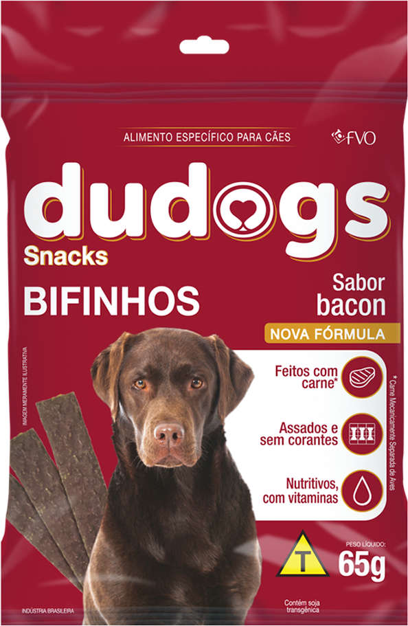 Bifinho Dudogs para Cães Sabor Bacon - 65 g