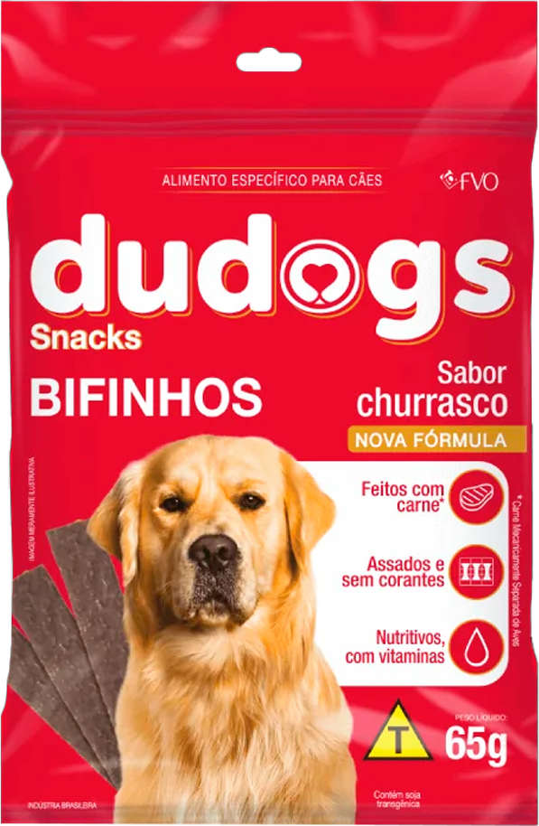 Bifinho Dudogs para Cães Sabor Churrasco - 65 g