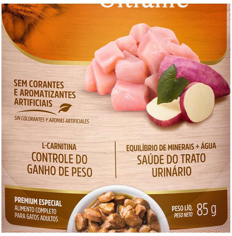 Ração Úmida Special Cat Sachê Frango para Gatos Castrados - 85 g