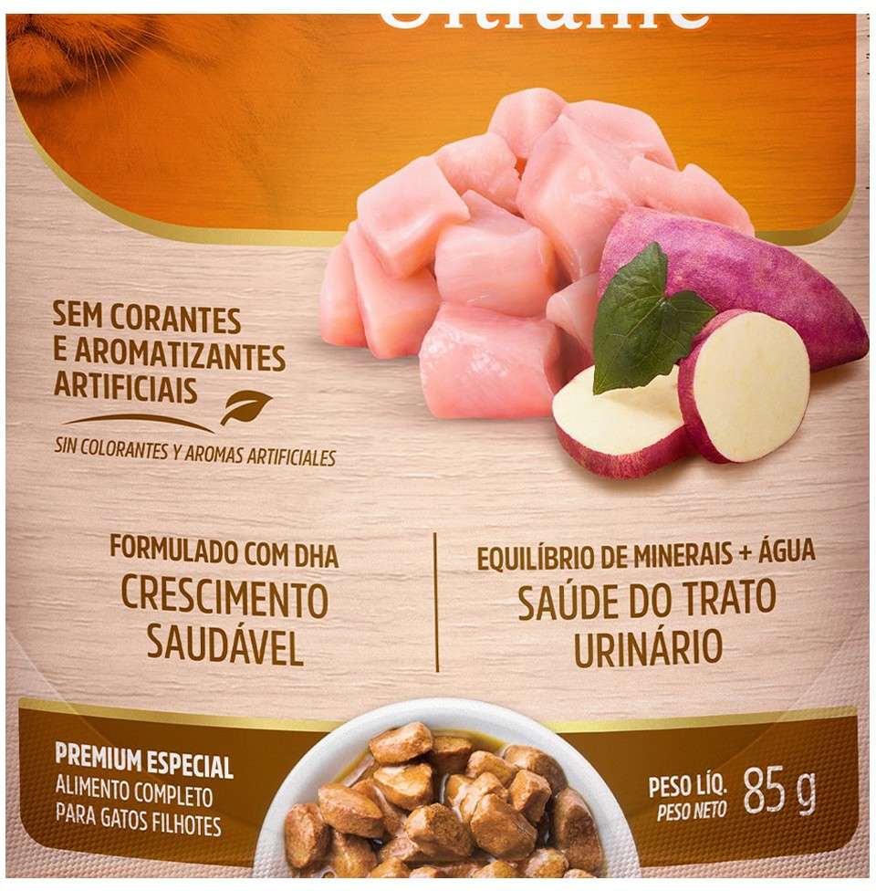 Ração Úmida Special Cat Sachê Frango para Gatos Filhotes - 85 g