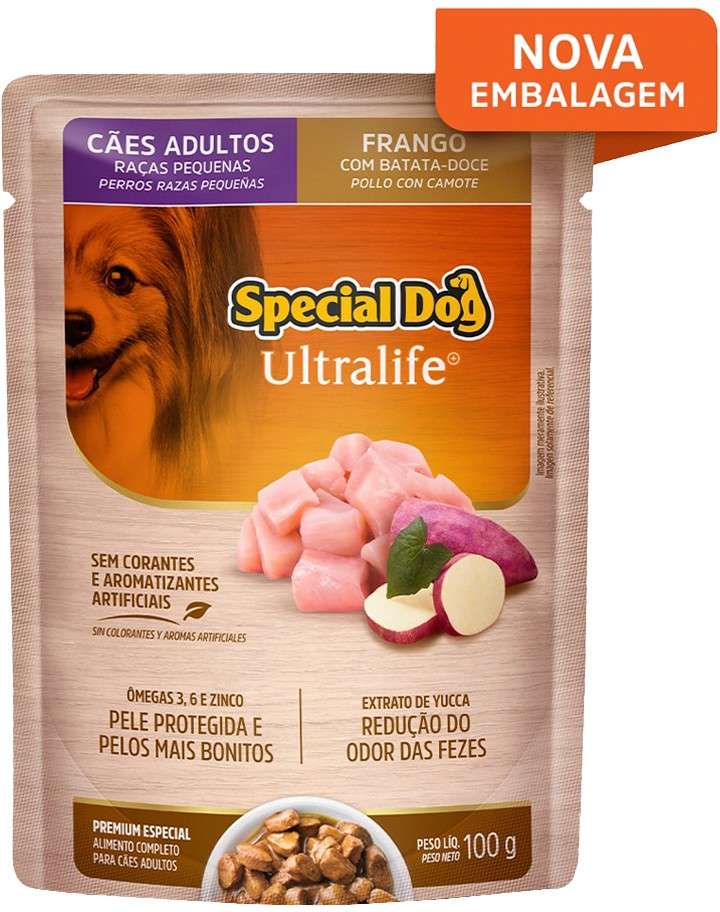 Ração Úmida Special Dog Sachê Frango para Cães Raças Pequenas - 100 g