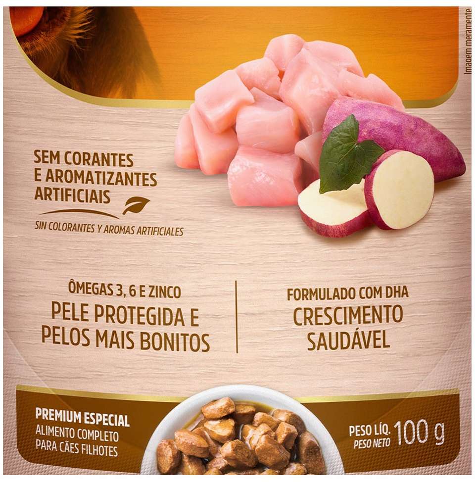 Ração Úmida Special Dog Sachê Frango para Cães Filhotes - 100 g