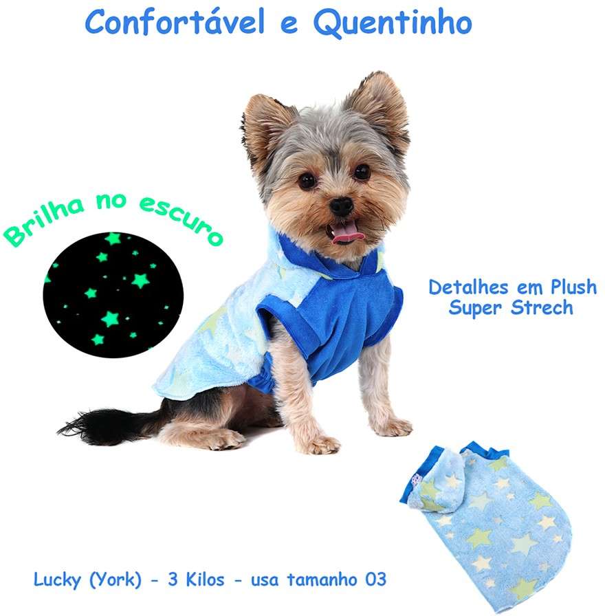 Blusa Puppy Magic Azul - Tam. 06