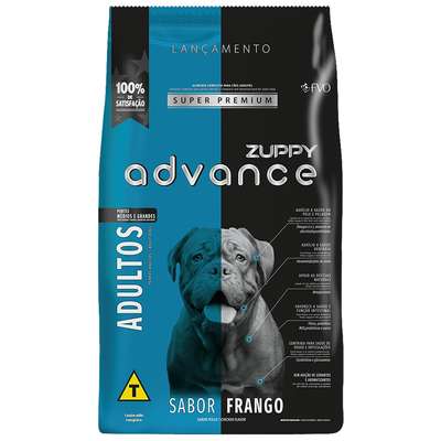 Ração Seca Zuppy Advance Frango para Cães de Porte Médio e Grande