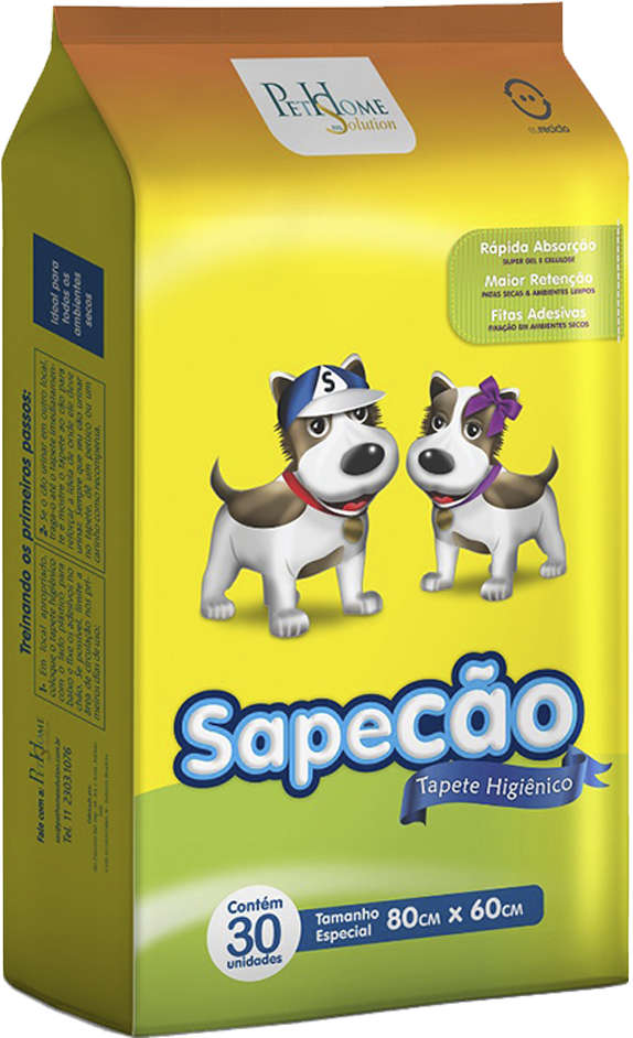 Tapete Higiênico São Francisco Sapecão com Atrativo Canino High Premium - 30 Unidades
