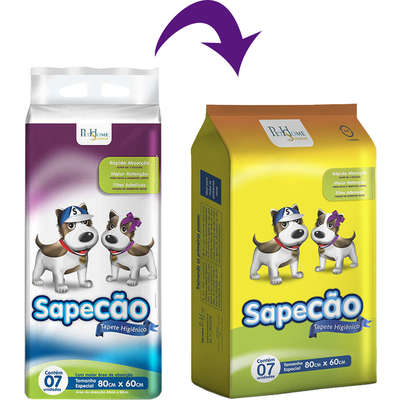 Tapete Higiênico São Francisco Sapecão com Atrativo Canino High Premium