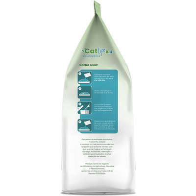 Areia Higiênica Cat Life Bio Fina Rápida Absorção