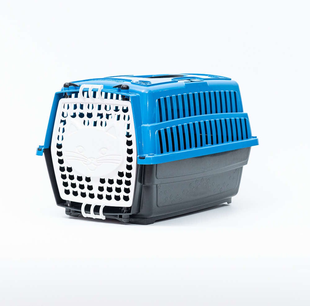 Caixa de Transporte Cat Love Travel Azul - Tam. 01
